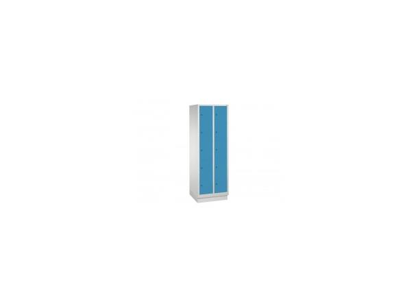 Skap fra Evolo 5 etg., 10 skap m/ lys blå dører